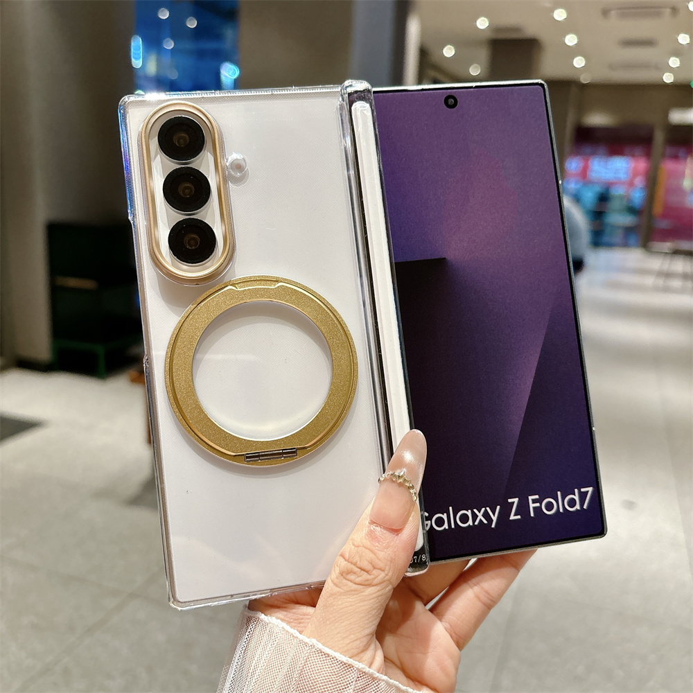 Ring Stand Case - Magnetic Wireless Charging Phone Case for