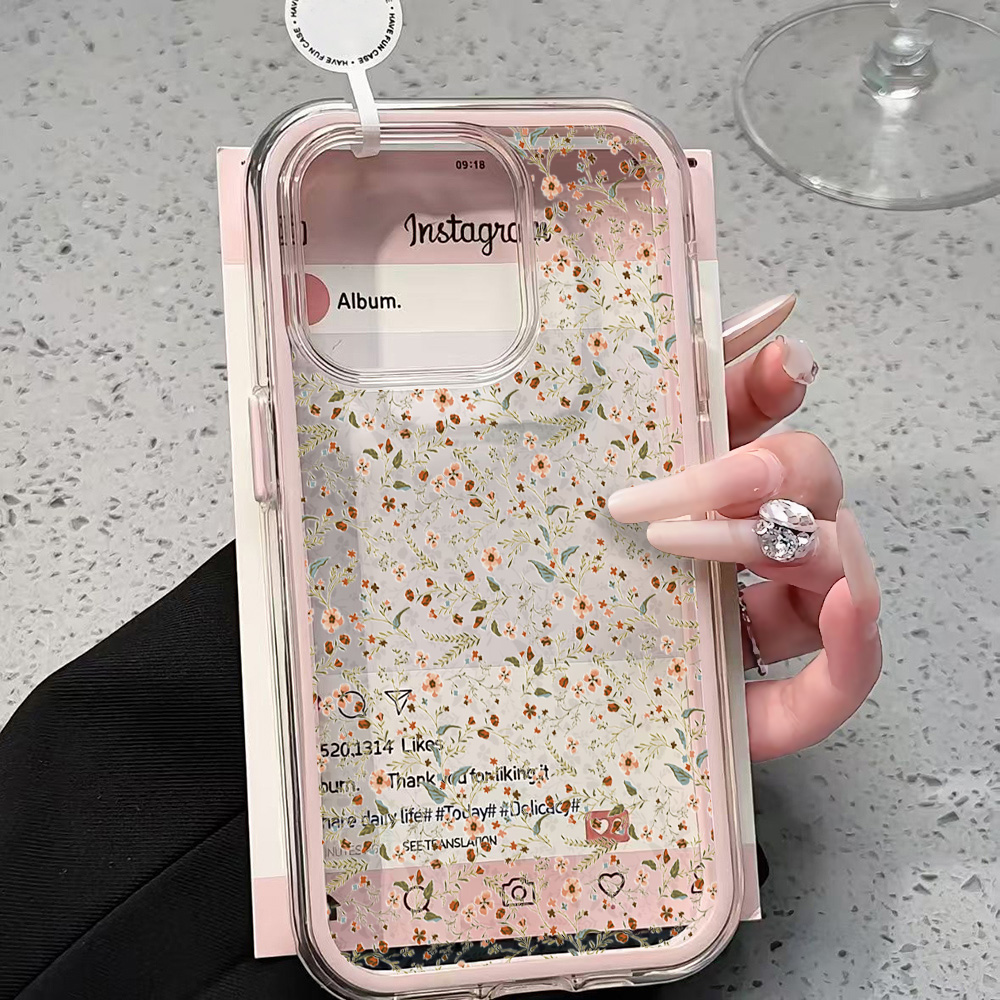Phone Cases For Iphone 15 - Wildflowers Clear Phone Case For iPhone