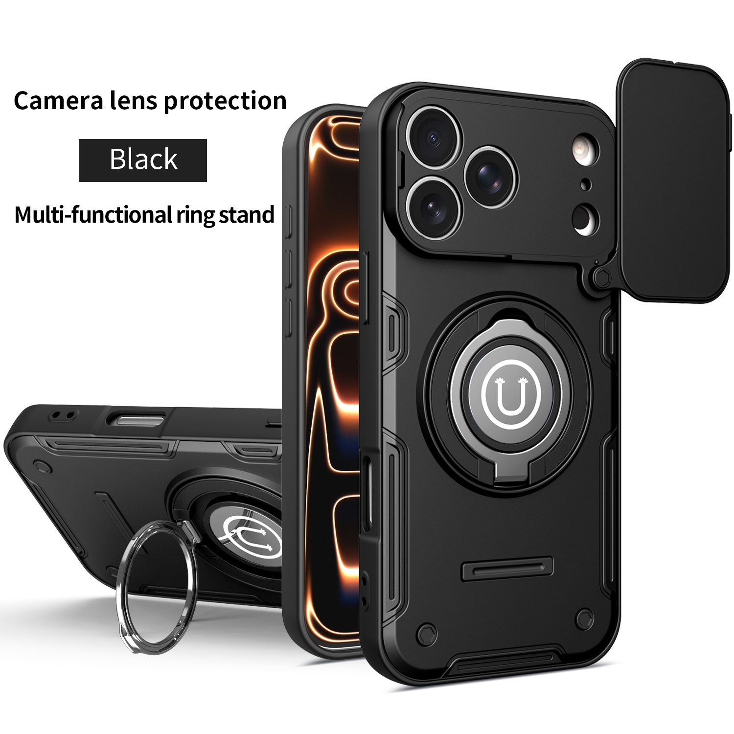 Shockproof Power Slide Camera  - Ring Stand Case recensione e prezzo