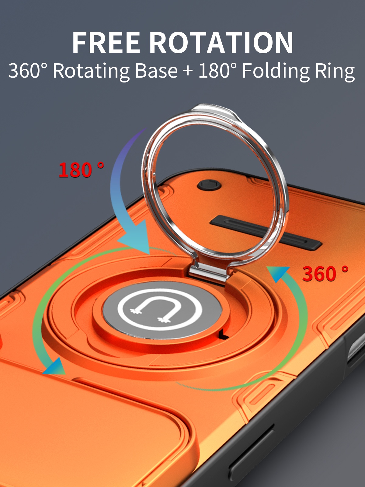 Shockproof Power Slide Camera  - Ring Stand Case recensione e prezzo