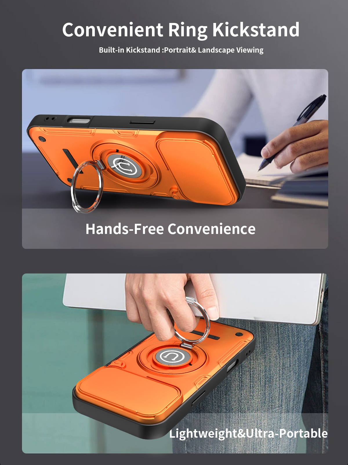 Shockproof Power Slide Camera  - Ring Stand Case recensione e prezzo