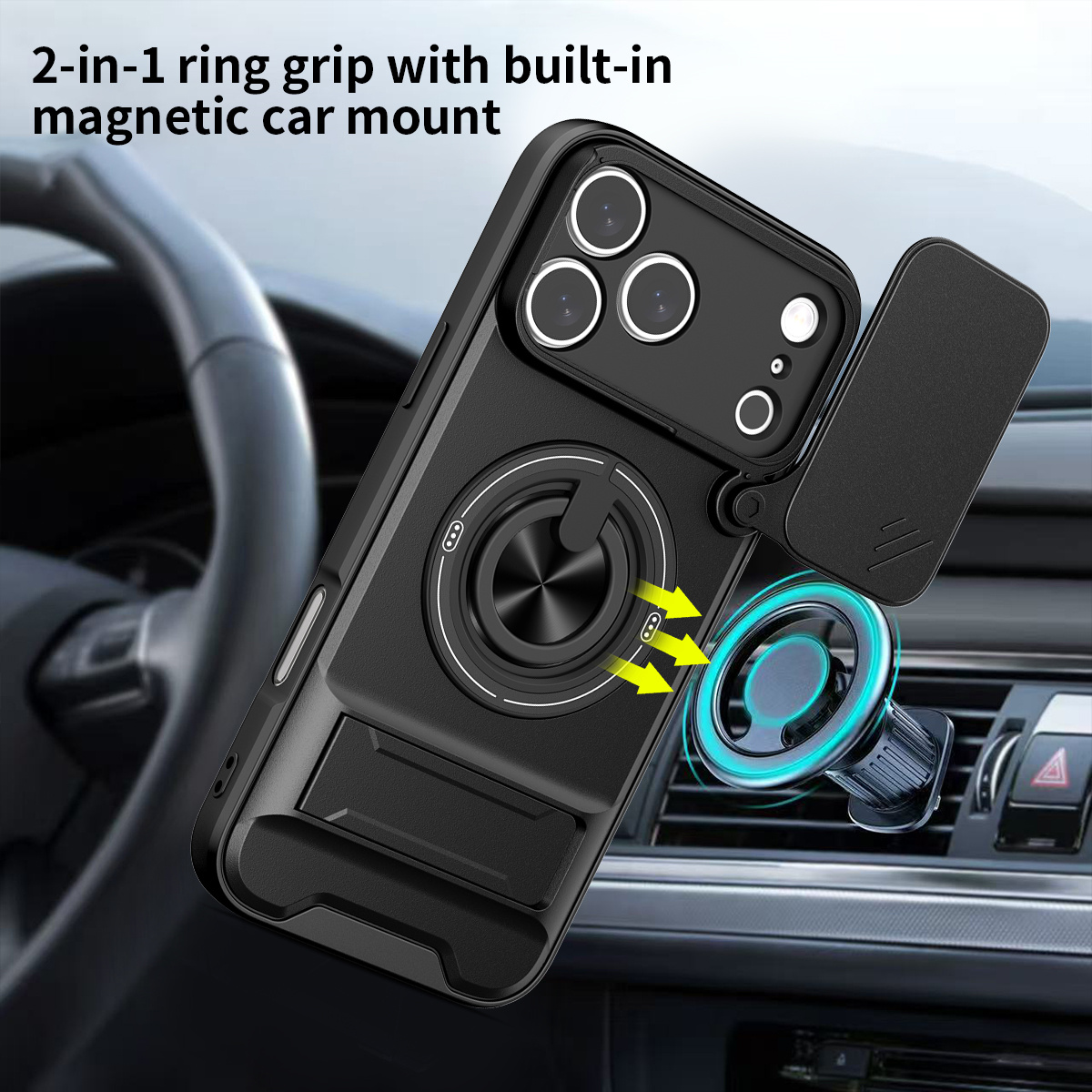 Magnetic Phone Case for IPhone - Ring Stand Case recensione e prezzo