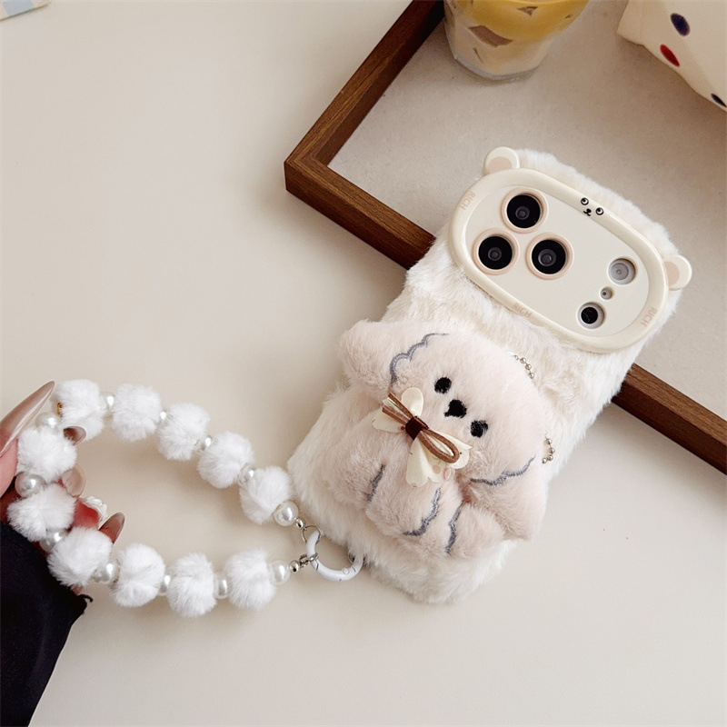 3D Cartoon Bowknot Puppy Warm  - Phone Cases Iphone 15 recensione e prezzo