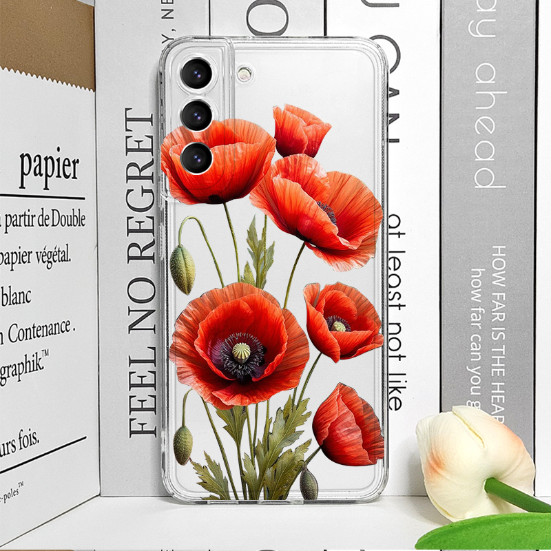 Poppy Flower Bloom Hot Red Flo - Phone Cases Samsung recensione e prezzo