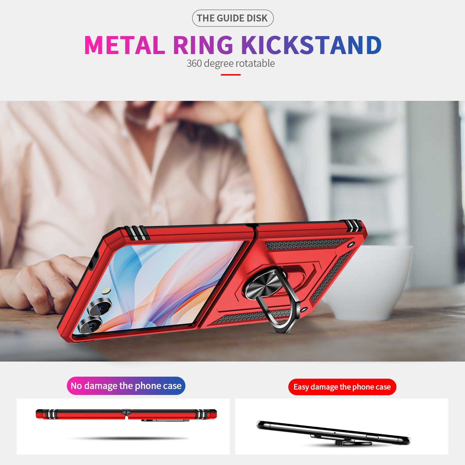Military-grade Shockproof Phon - Ring Stand Case recensione e prezzo