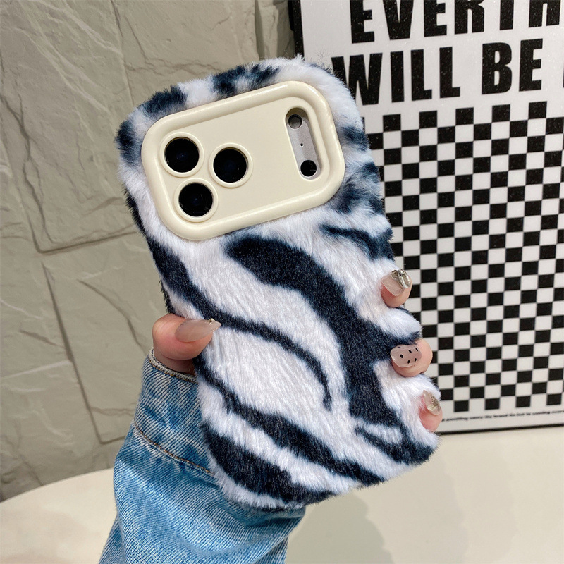 Luxury Zebra Pattern Fluffy Pl - Phone Cases Iphone 15 recensione e prezzo
