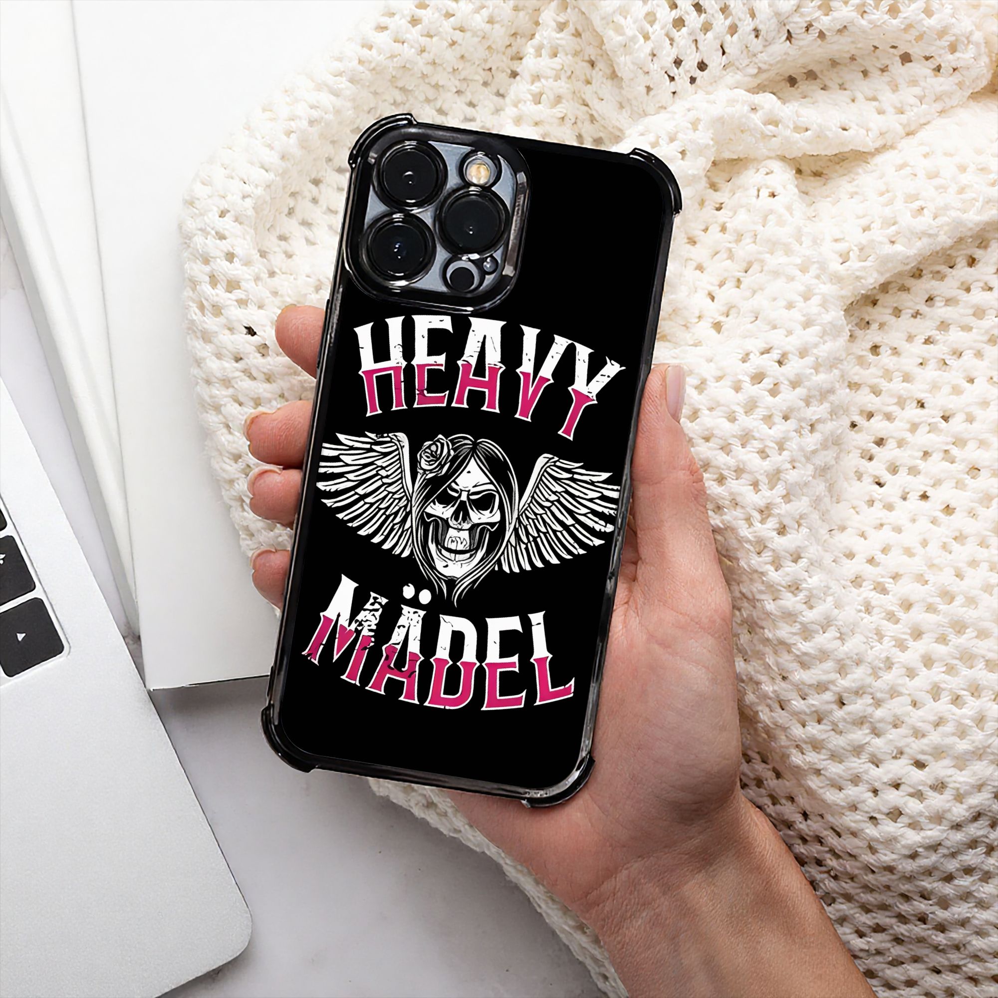Skull Biker Girl Female Woman  - Phone Cases Metal recensione e prezzo