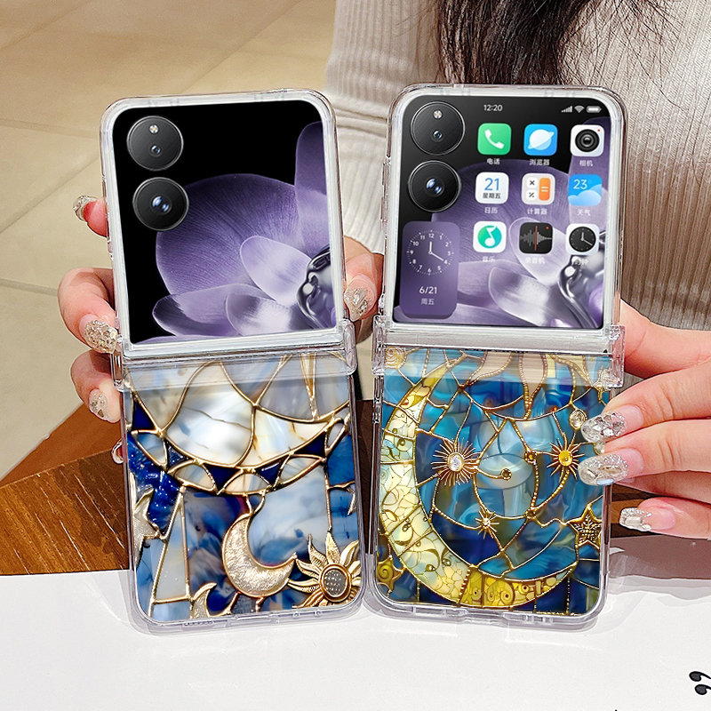 Retro Moon Star Pattern Phone  - Phone Cases Samsung recensione e prezzo