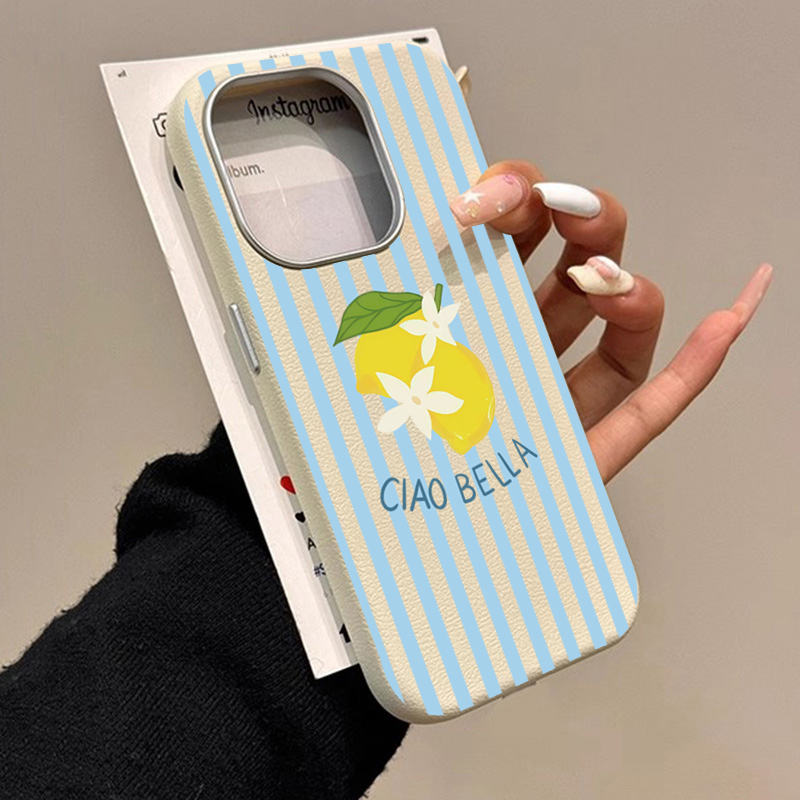 Lemon Striped Retro Design Sui - Phone Cases Designer recensione e prezzo