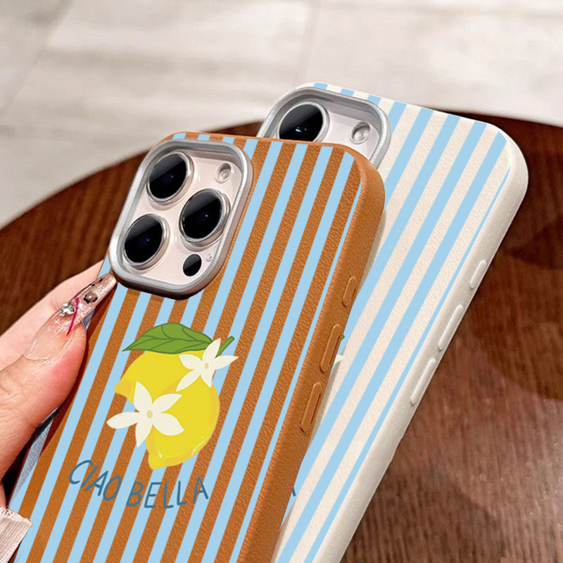Lemon Striped Retro Design Sui - Phone Cases Designer recensione e prezzo