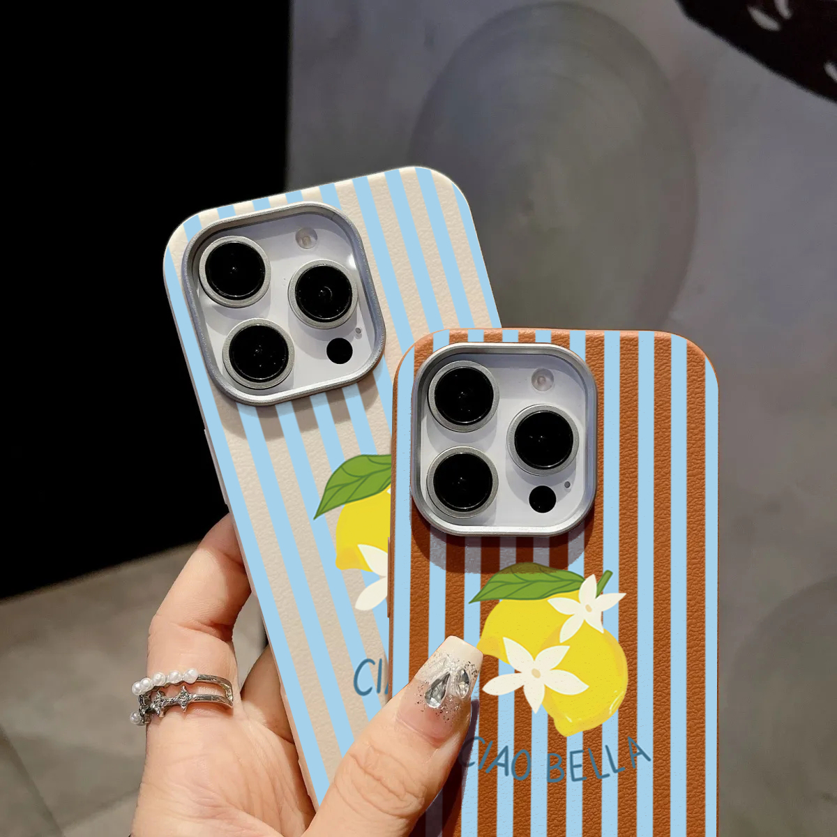 Lemon Striped Retro Design Sui - Phone Cases Designer recensione e prezzo