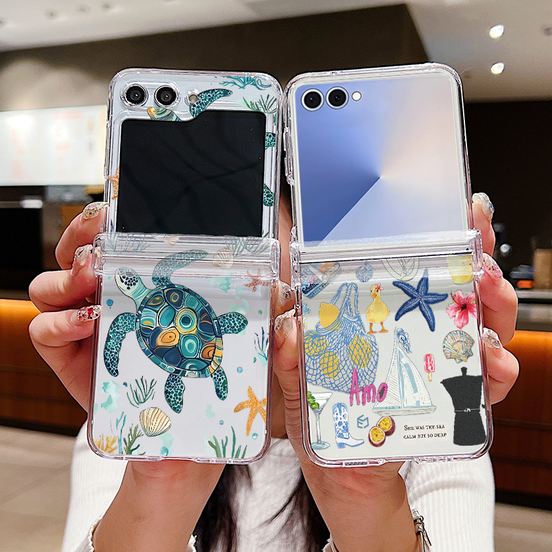 Shark Turtle Ocean Printed Pho - Phone Cases Z Flip 7 recensione e prezzo