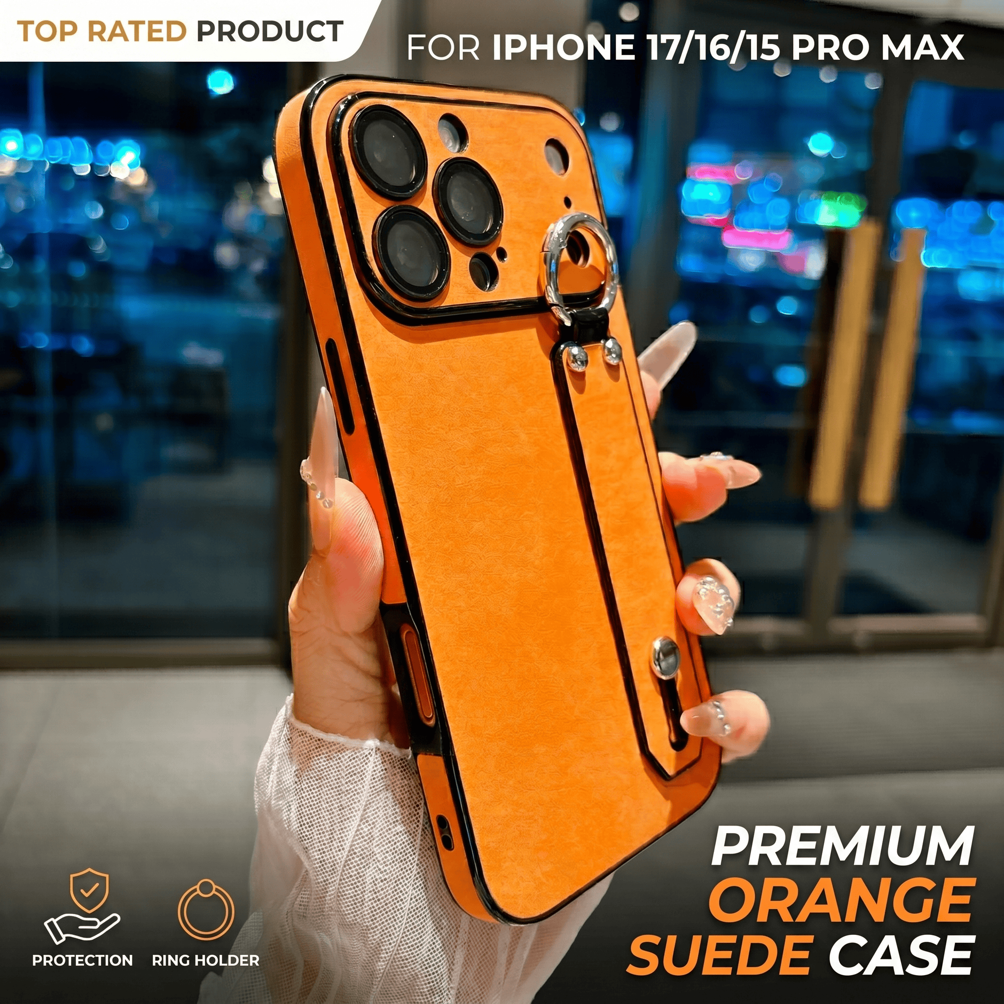 Suede Leather Wrist Strap Hold - Phone Cases Iphone 15 recensione e prezzo