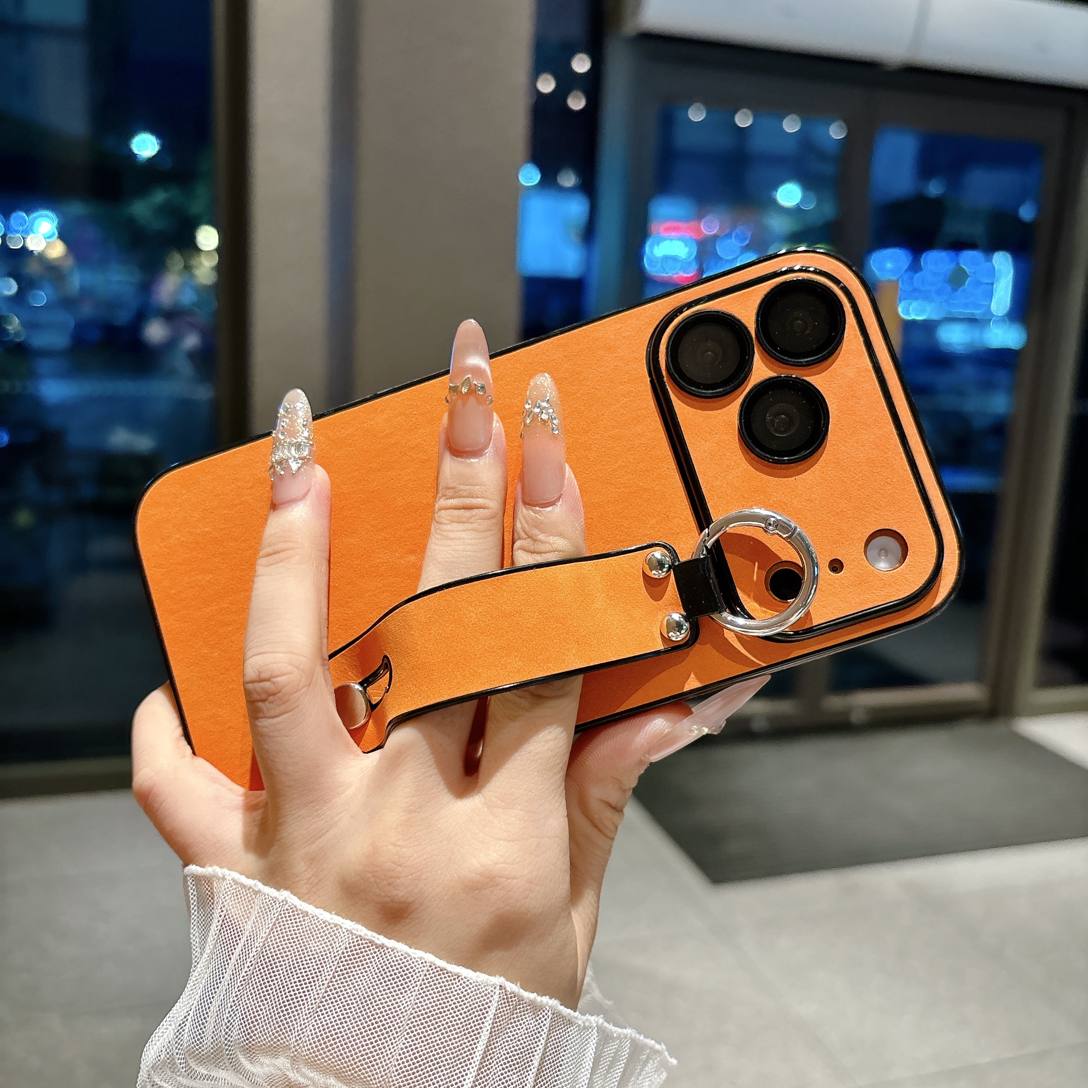 Suede Leather Wrist Strap Hold - Phone Cases Iphone 15 recensione e prezzo