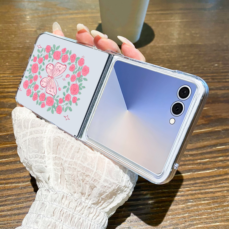 Pink Flowers Pattern Phone Cas - Phone Cases Z Flip 7 recensione e prezzo