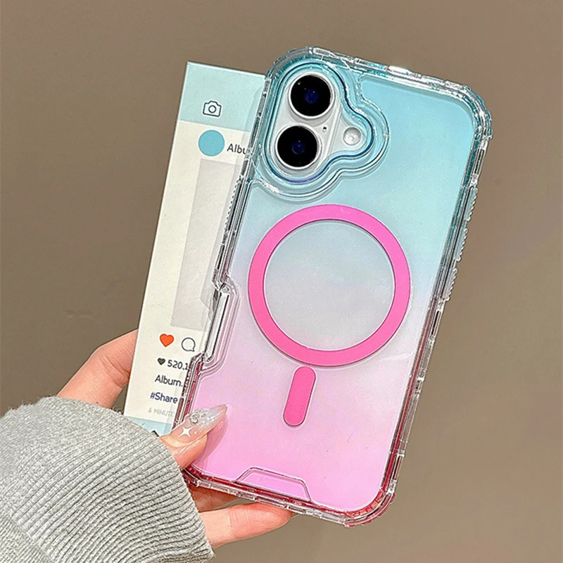 Hottest 3IN1 Gradient Clear fo - Gradient Color Case recensione e prezzo