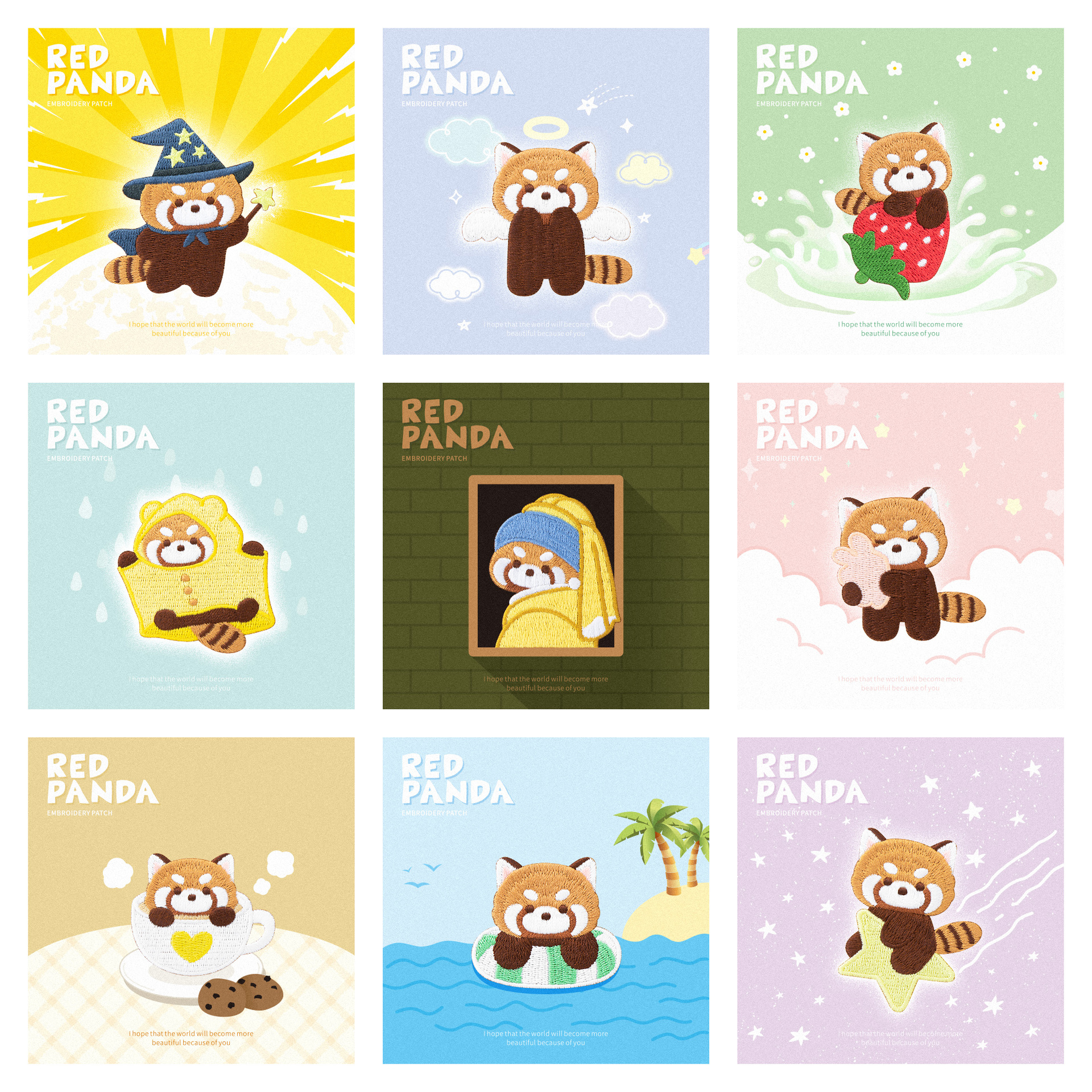 Cute Red Panda Embroidery Patc - Phone Cases Eco Friendly recensione e prezzo