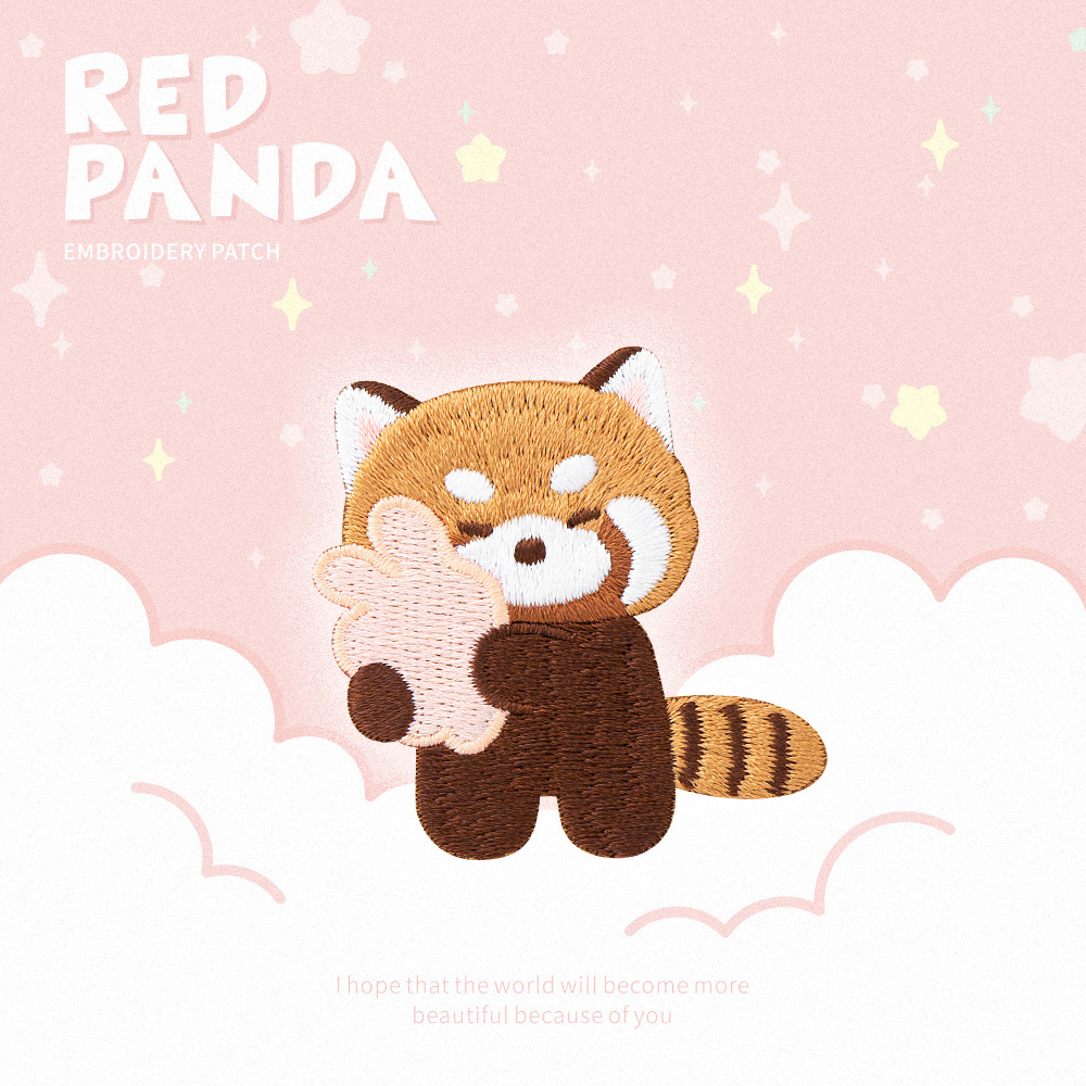 Cute Red Panda Embroidery Patc - Phone Cases Eco Friendly recensione e prezzo