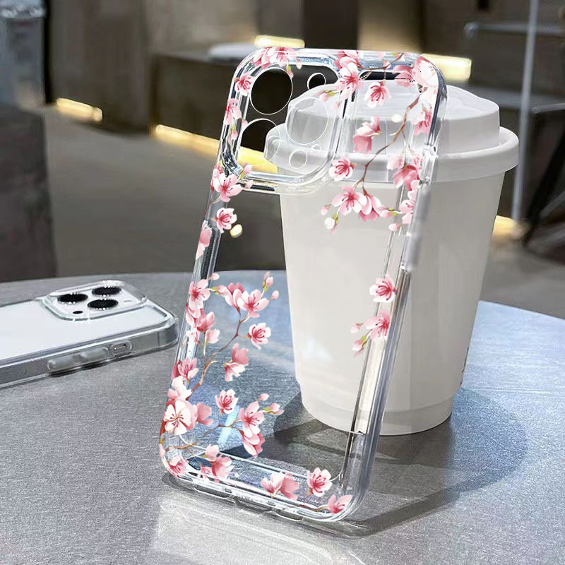 Pink Flower Design Transparent - Phone Cases Designer recensione e prezzo