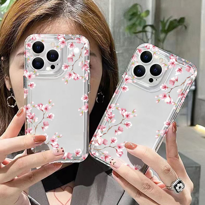 Pink Flower Design Transparent - Phone Cases Designer recensione e prezzo