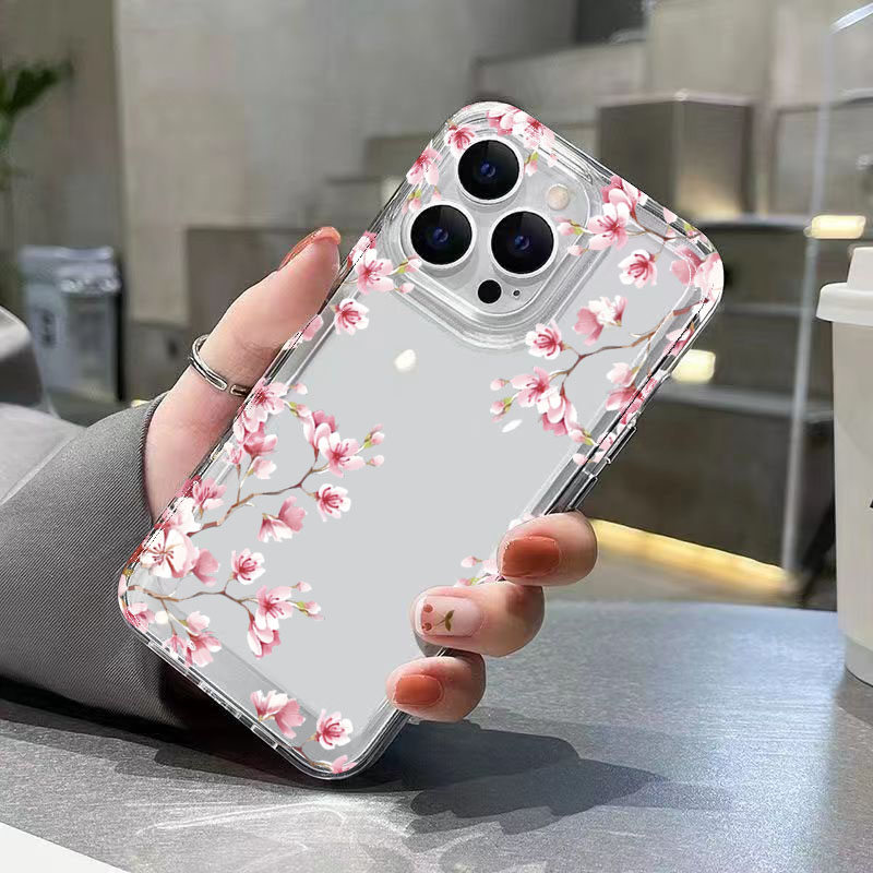 Pink Flower Design Transparent - Phone Cases Designer recensione e prezzo