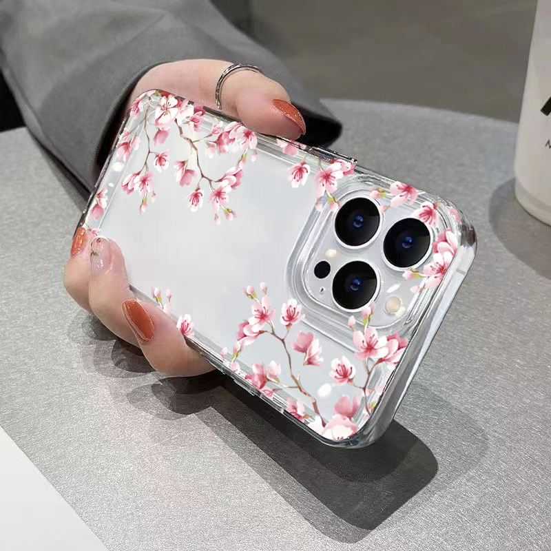 Pink Flower Design Transparent - Phone Cases Designer recensione e prezzo