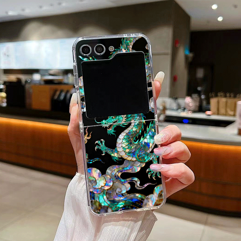Stylish Tiger Dragon Marble Te - Phone Cases Z Flip 7 recensione e prezzo