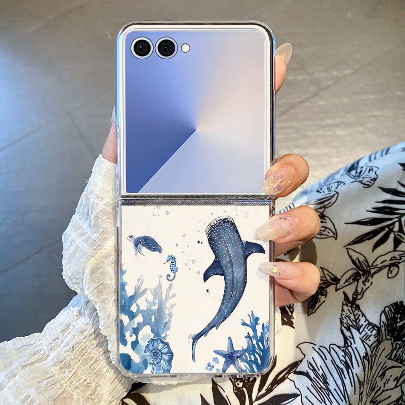 Whale Pattern Phone Case For S - Phone Cases Z Flip 7 recensione e prezzo