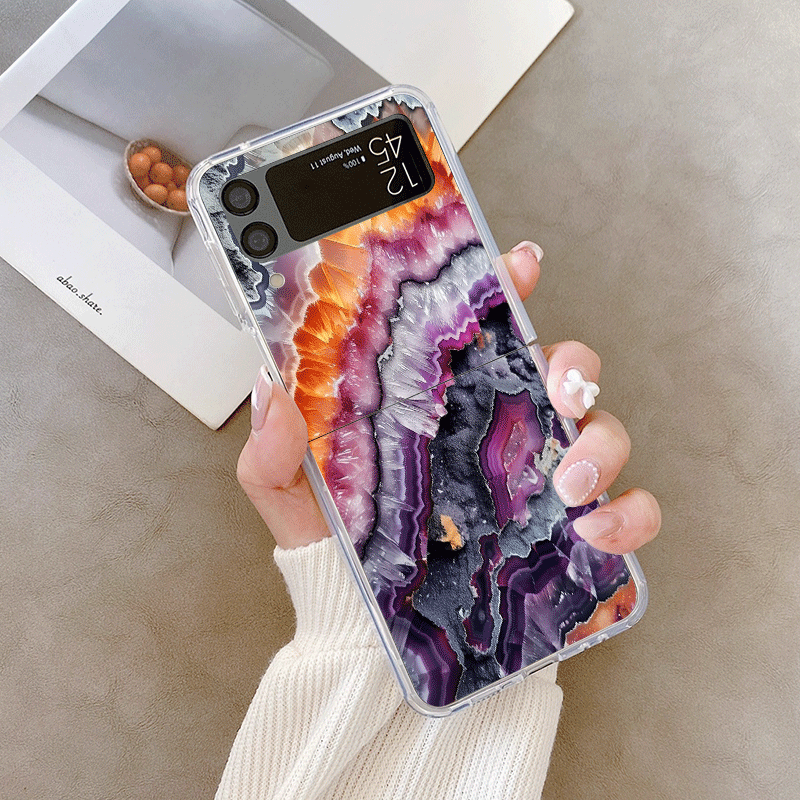 Artistic Colorful Marble Textu - Phone Cases Z Flip 7 recensione e prezzo