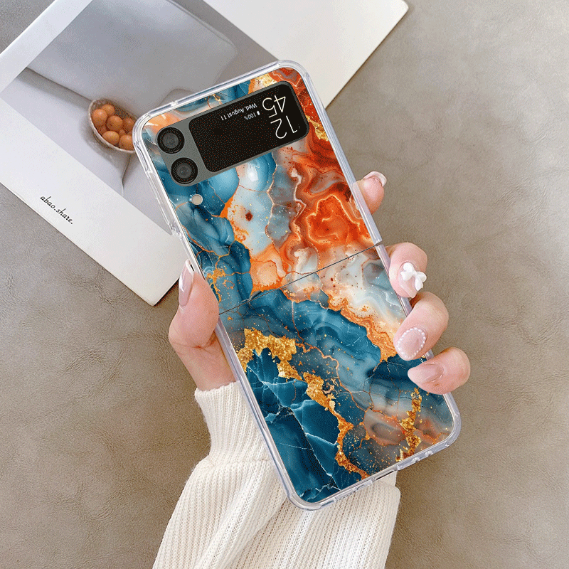 Artistic Colorful Marble Textu - Phone Cases Z Flip 7 recensione e prezzo